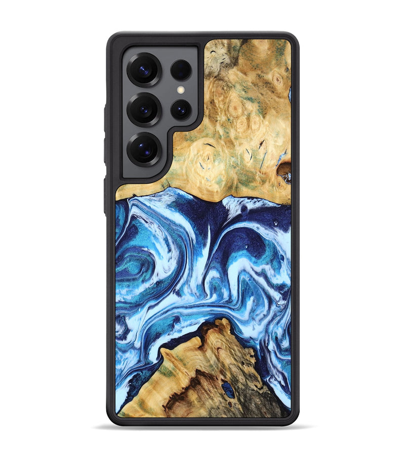 Galaxy S25 Ultra Wood Phone Case - Shawn (Blue, 803820)