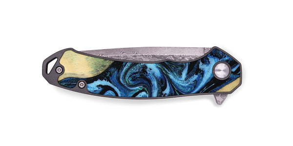 EDC Wood Pocket Knife - Marni (Blue, 803831)