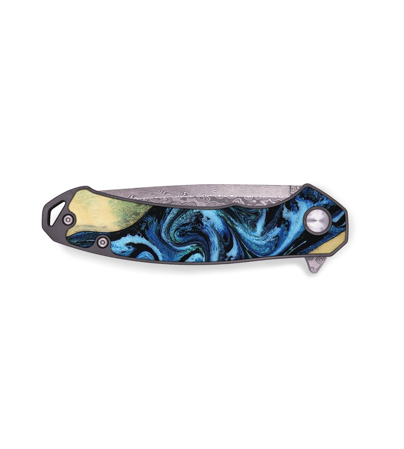 EDC Wood Pocket Knife - Marni (Blue, 803831)