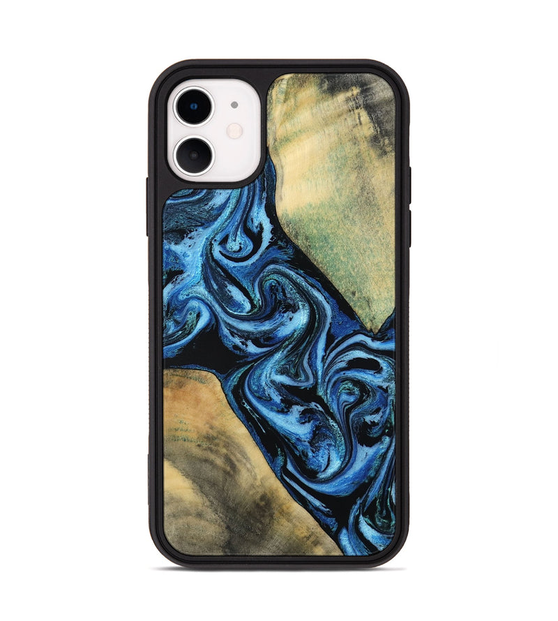 iPhone 11 Wood Phone Case - Marni (Blue, 803831)