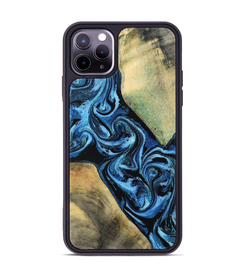 iPhone 11 Pro Max Wood Phone Case - Marni (Blue, 803831)