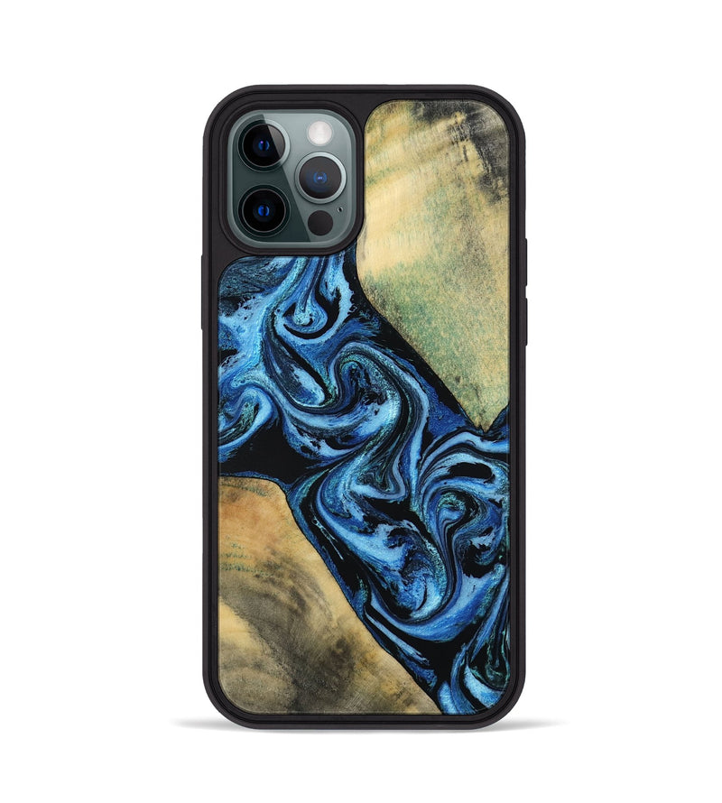 iPhone 12 Pro Wood Phone Case - Marni (Blue, 803831)