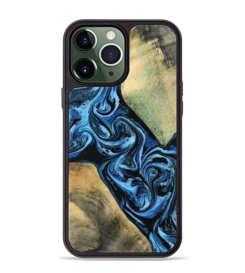 iPhone 13 Pro Max Wood Phone Case - Marni (Blue, 803831)