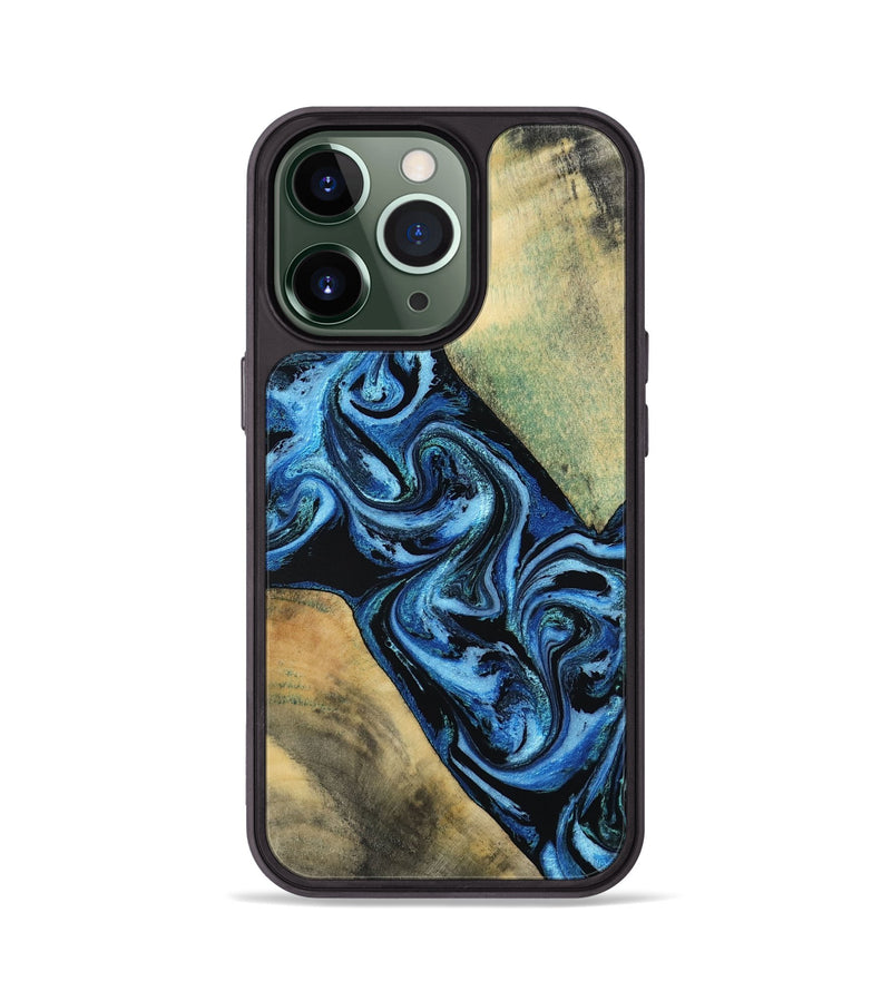 iPhone 13 Pro Wood Phone Case - Marni (Blue, 803831)