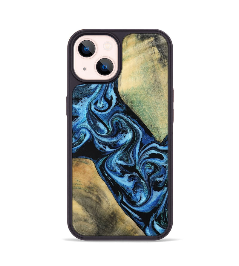 iPhone 14 Wood Phone Case - Marni (Blue, 803831)