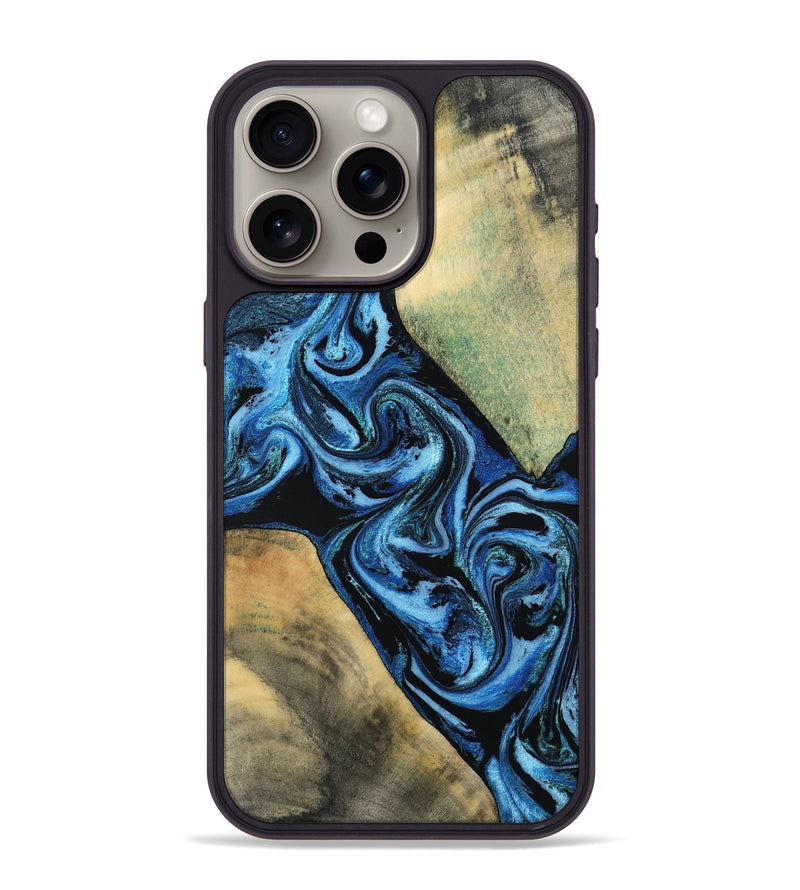 iPhone 15 Pro Max Wood Phone Case - Marni (Blue, 803831)