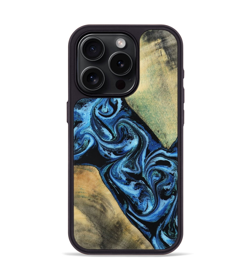 iPhone 15 Pro Wood Phone Case - Marni (Blue, 803831)