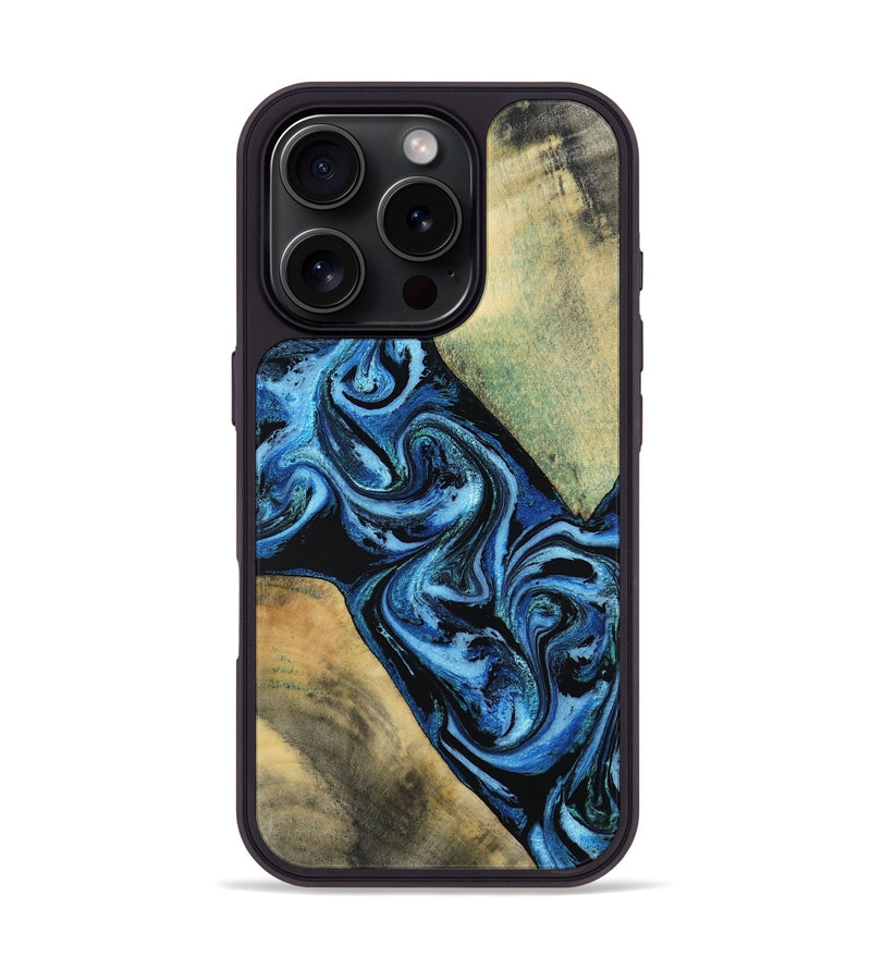 iPhone 16 Pro Wood Phone Case - Marni (Blue, 803831)