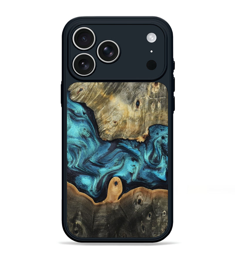 iPhone 17 Pro Max Wood Phone Case - Lular (Blue, 803833)
