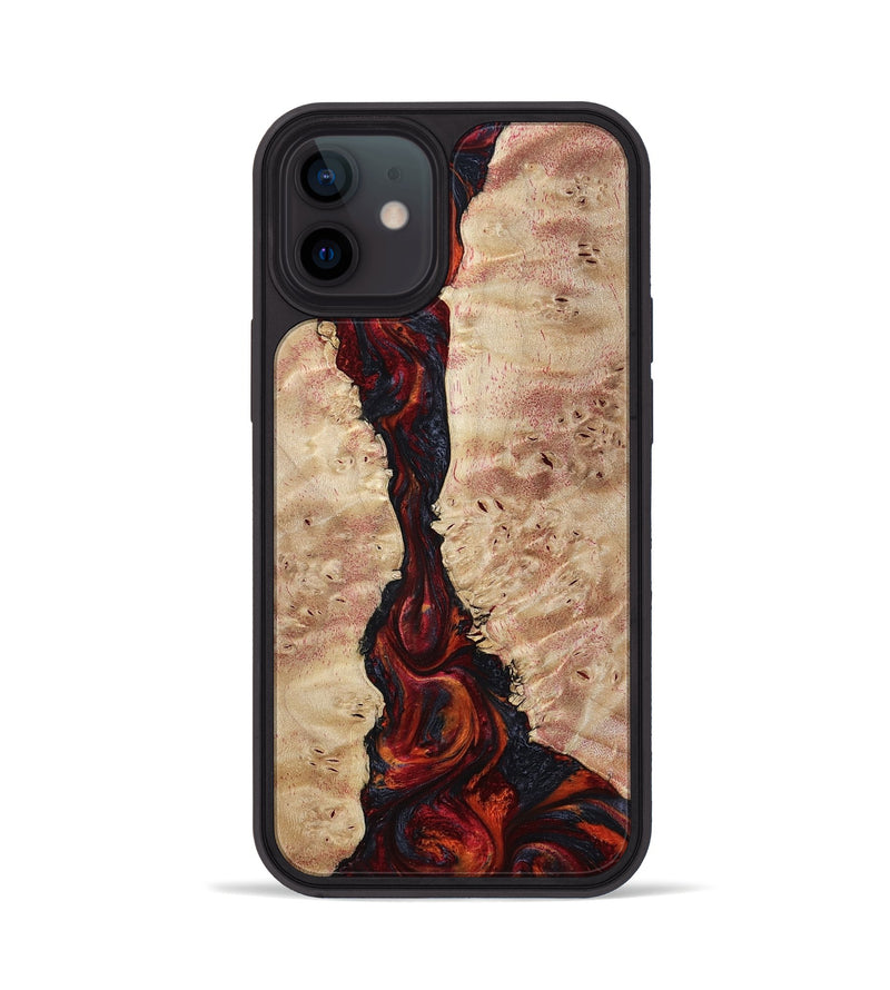 iPhone 12 Wood Phone Case - Rosia (Red, 803851)