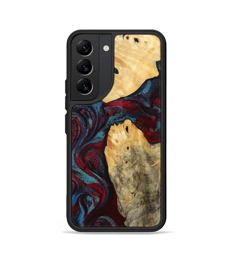 Galaxy S22 Wood Phone Case - Novalee (Red, 803852)