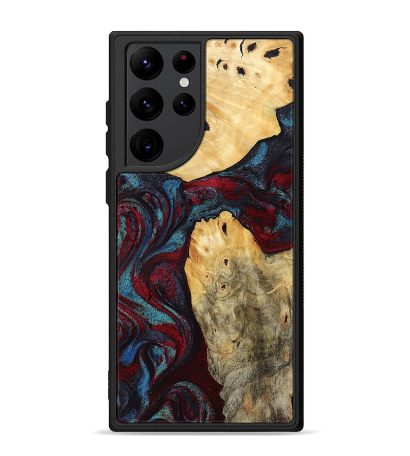 Galaxy S22 Ultra Wood Phone Case - Novalee (Red, 803852)