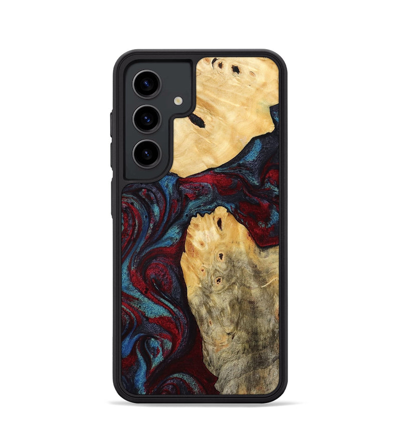 Galaxy S24 Wood Phone Case - Novalee (Red, 803852)
