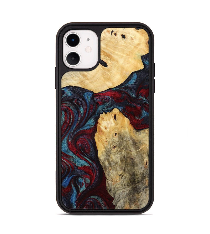 iPhone 11 Wood Phone Case - Novalee (Red, 803852)