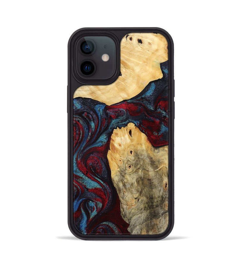 iPhone 12 Wood Phone Case - Novalee (Red, 803852)