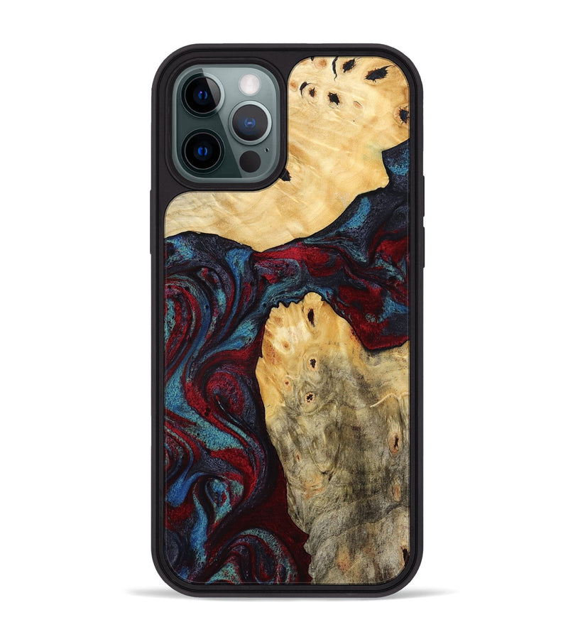 iPhone 12 Pro Max Wood Phone Case - Novalee (Red, 803852)