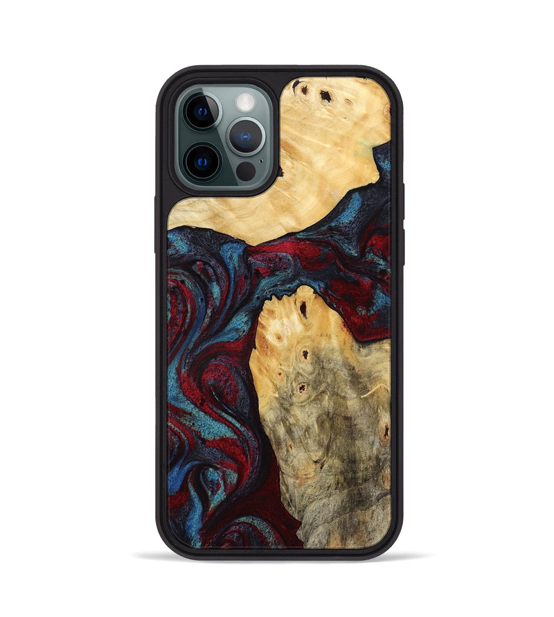 iPhone 12 Pro Wood Phone Case - Novalee (Red, 803852)