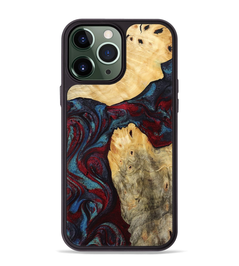 iPhone 13 Pro Max Wood Phone Case - Novalee (Red, 803852)