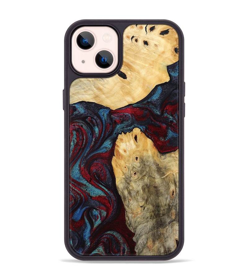 iPhone 14 Plus Wood Phone Case - Novalee (Red, 803852)