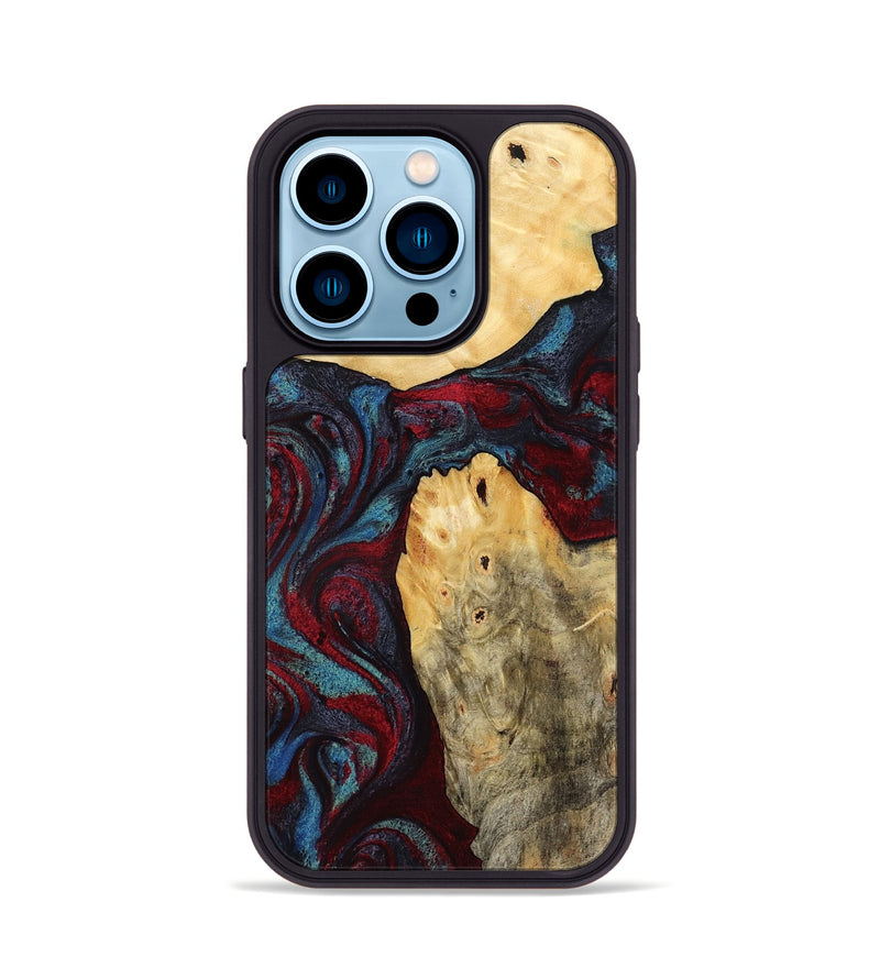 iPhone 14 Pro Wood Phone Case - Novalee (Red, 803852)