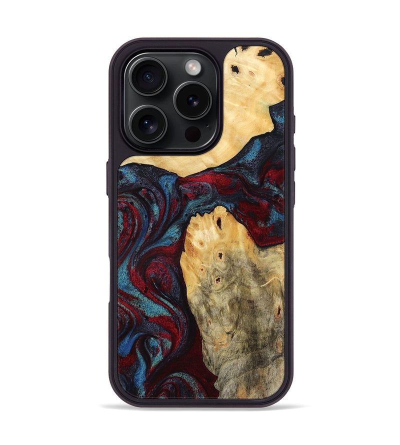 iPhone 16 Pro Wood Phone Case - Novalee (Red, 803852)