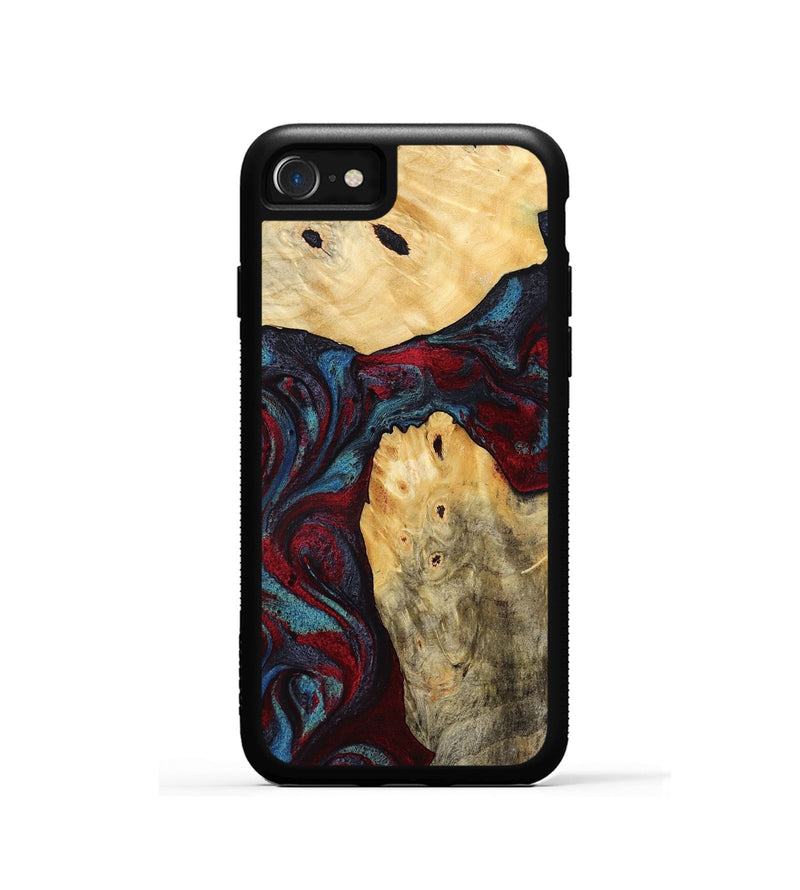 iPhone SE Wood Phone Case - Novalee (Red, 803852)