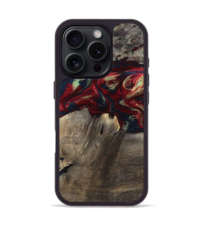 iPhone 16 Pro Wood Phone Case - Icie (Red, 803855)