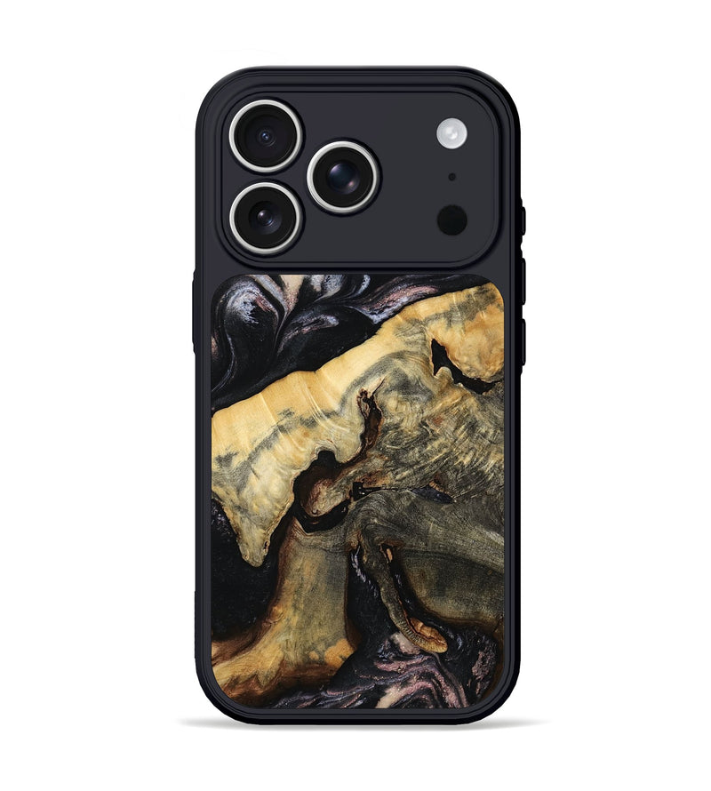 iPhone 17 Pro Wood Phone Case - Kaizen (Black & White, 803859)
