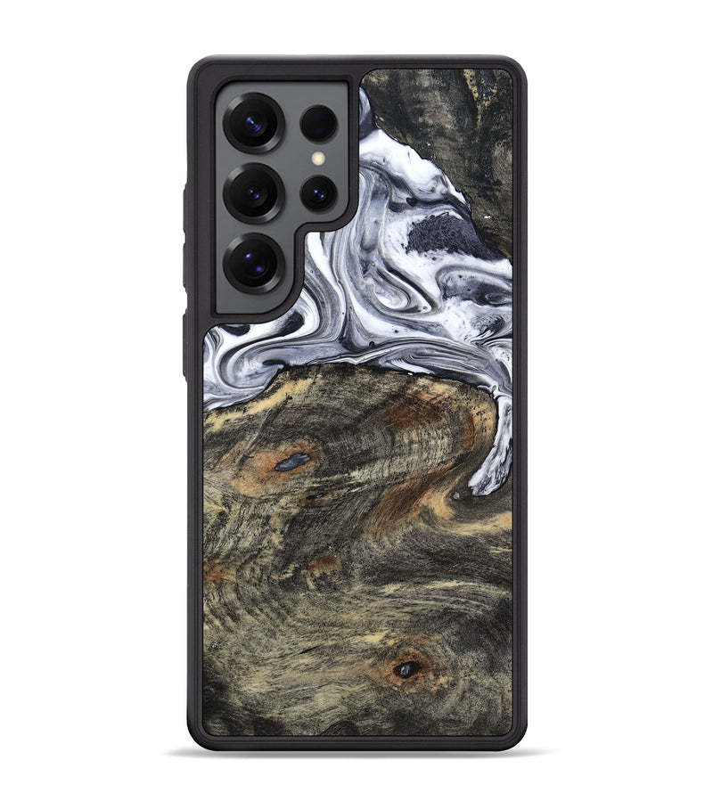 Galaxy S25 Ultra Wood Phone Case - Leo (Black & White, 803862)