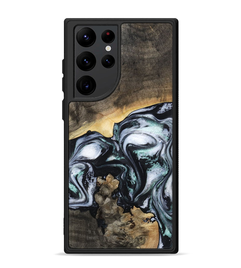 Galaxy S22 Ultra Wood Phone Case - Jackson (Black & White, 803863)