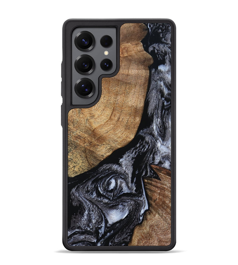 Galaxy S25 Ultra Wood Phone Case - Marva (Black & White, 803865)