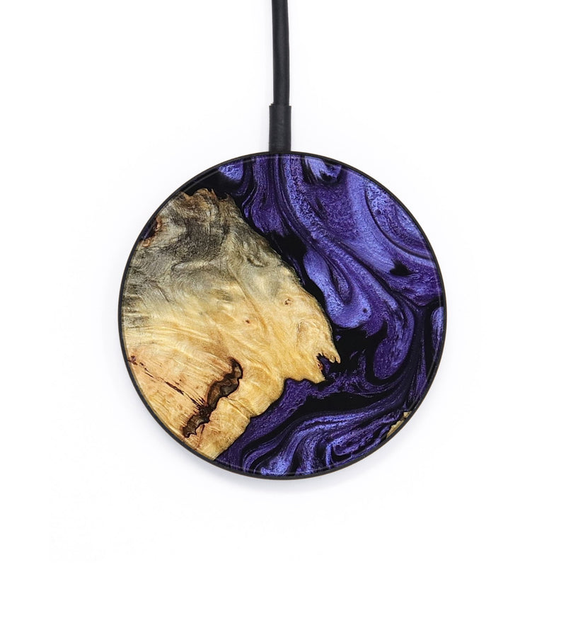 Circle Wood Wireless Charger - Huey (Purple, 803963)