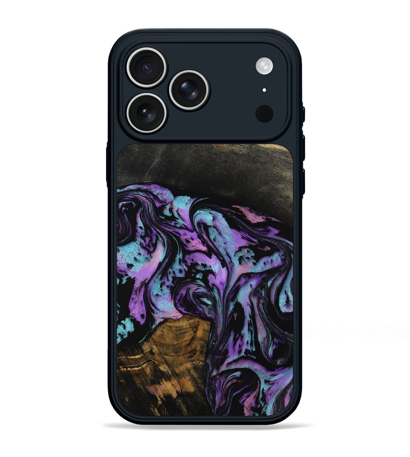iPhone 17 Pro Max Wood Phone Case - Yahir (Purple, 803965)