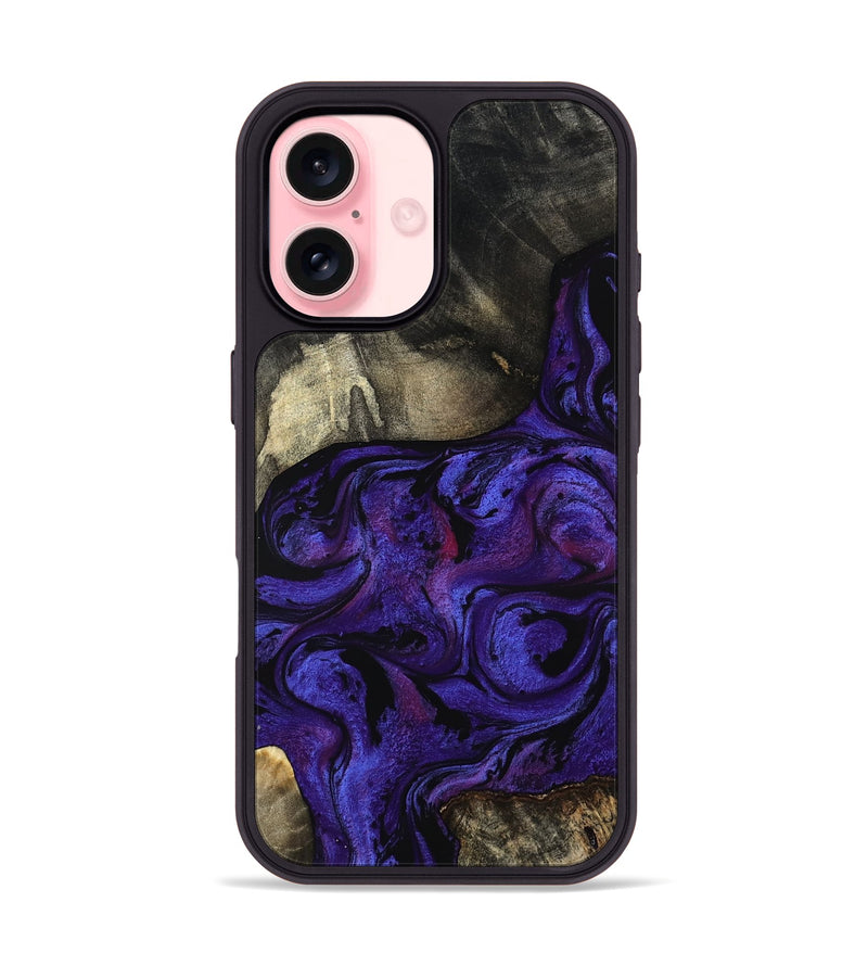 iPhone 16 Wood Phone Case - Reed (Purple, 803969)