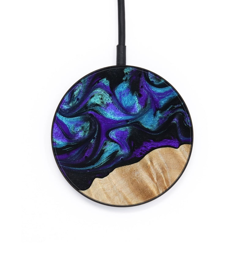 Circle Wood Wireless Charger - Maxine (Purple, 803970)