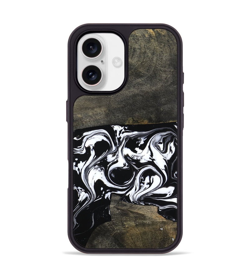 iPhone 17 Wood Phone Case - Avayah (Black & White, 803972)