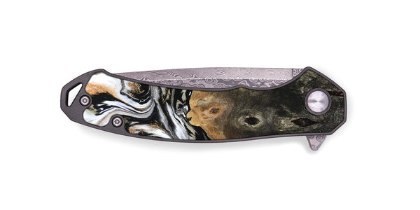 EDC Wood Pocket Knife - Sarahi (Black & White, 803973)