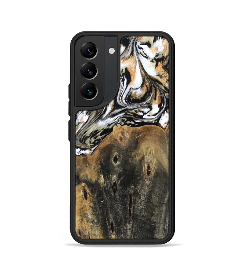 Galaxy S22 Wood Phone Case - Sarahi (Black & White, 803973)