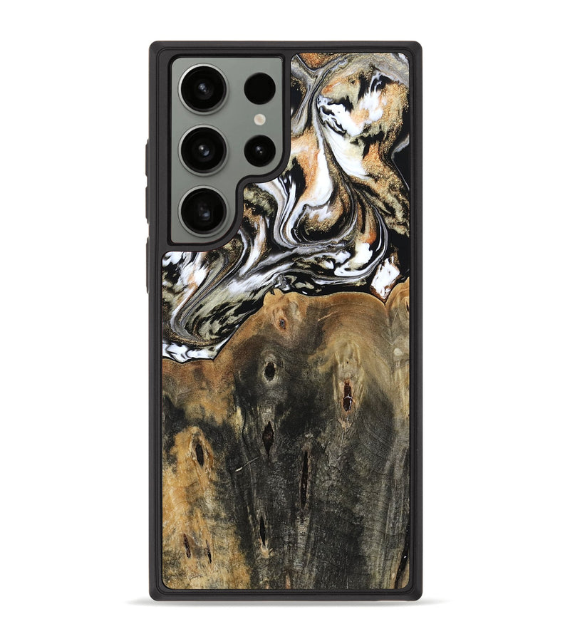 Galaxy S23 Ultra Wood Phone Case - Sarahi (Black & White, 803973)