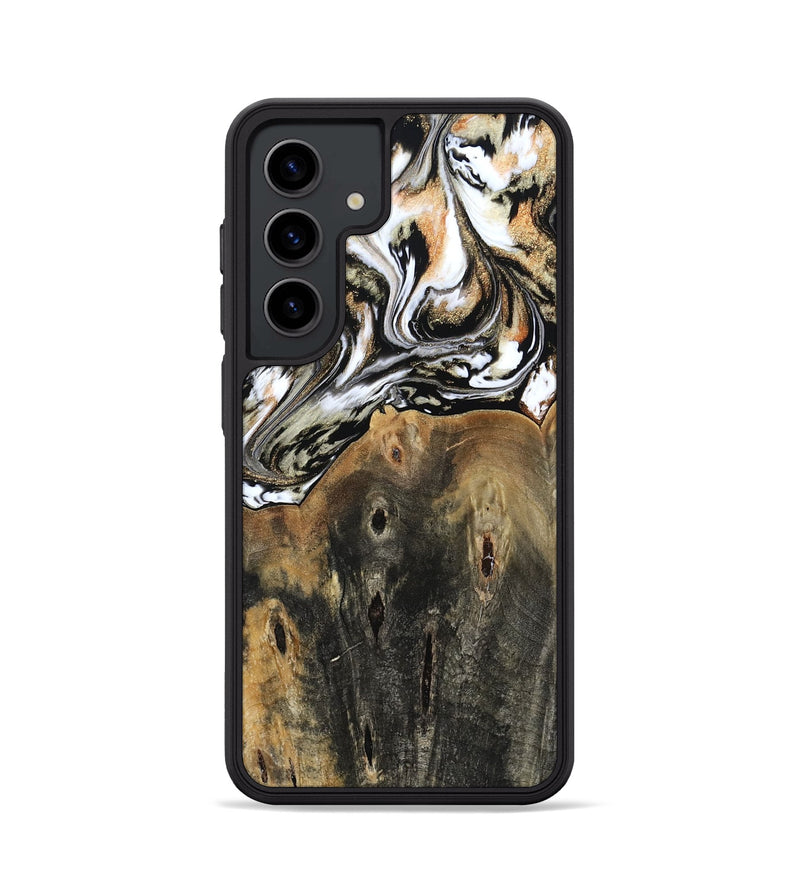Galaxy S24 Wood Phone Case - Sarahi (Black & White, 803973)