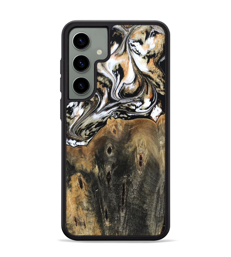 Galaxy S24 Plus Wood Phone Case - Sarahi (Black & White, 803973)