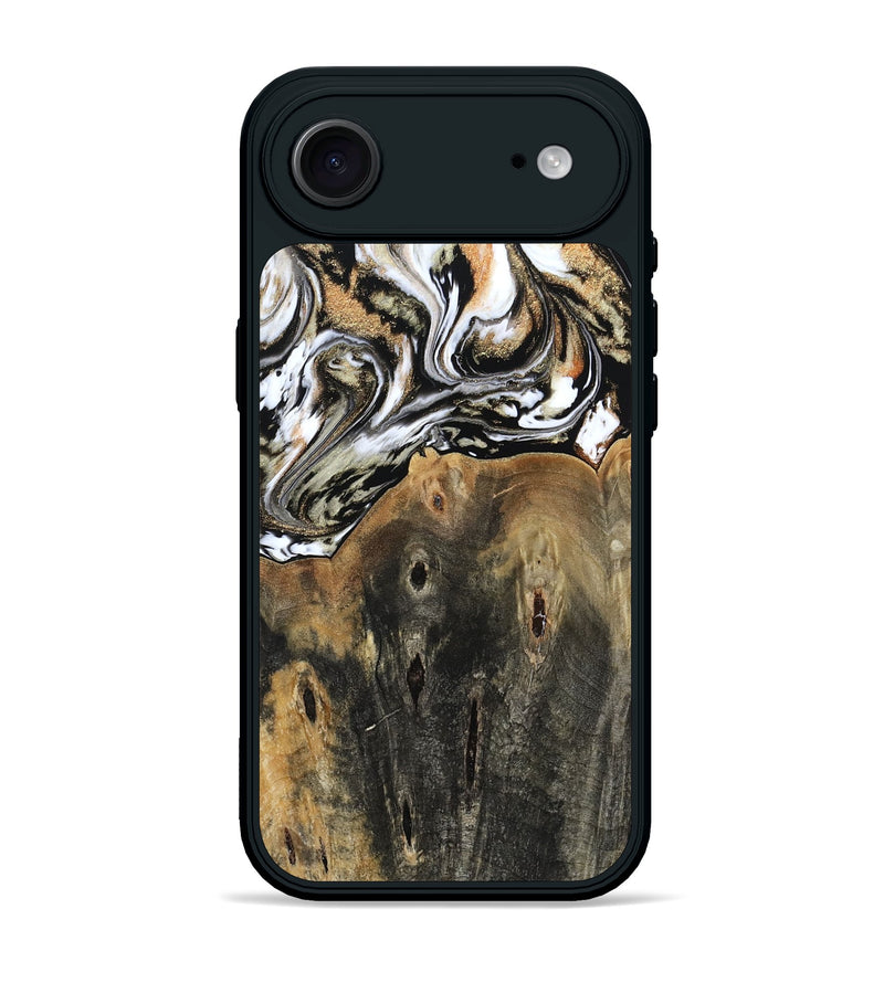 iPhone 17 Air Wood Phone Case - Sarahi (Black & White, 803973)