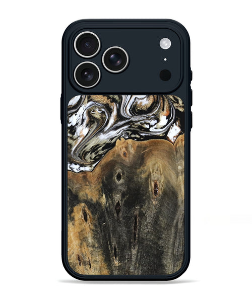iPhone 17 Pro Max Wood Phone Case - Sarahi (Black & White, 803973)