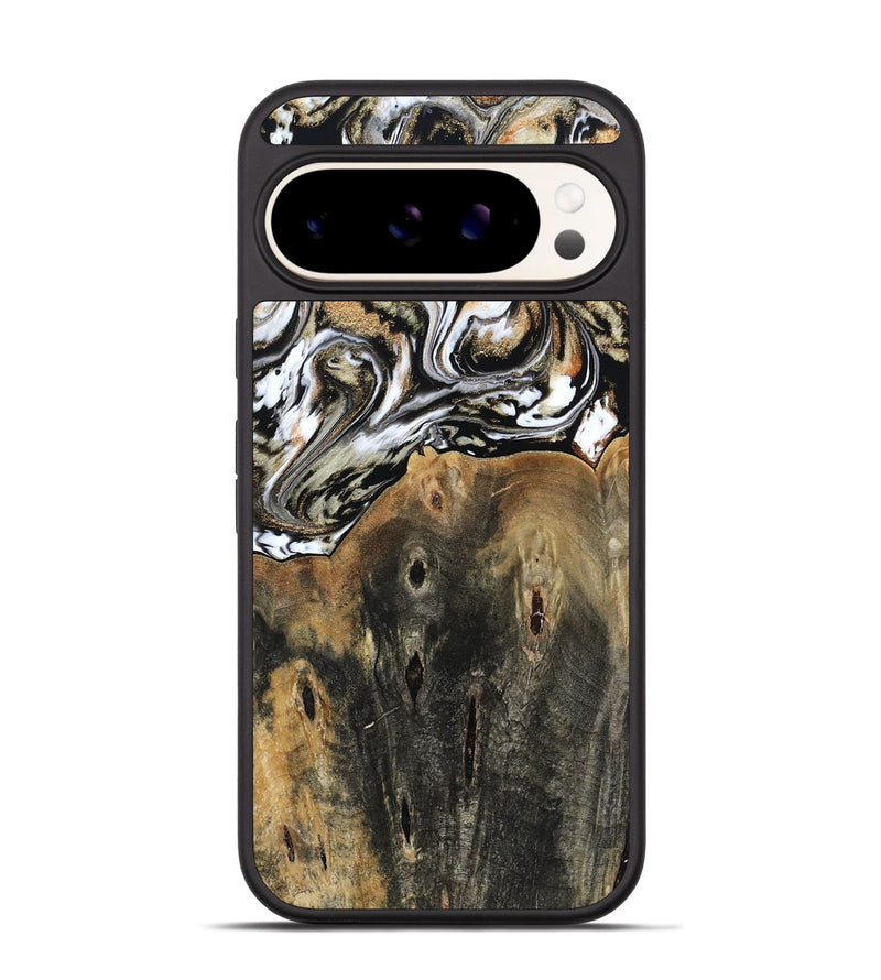 Pixel 9 Pro Wood Phone Case - Sarahi (Black & White, 803973)