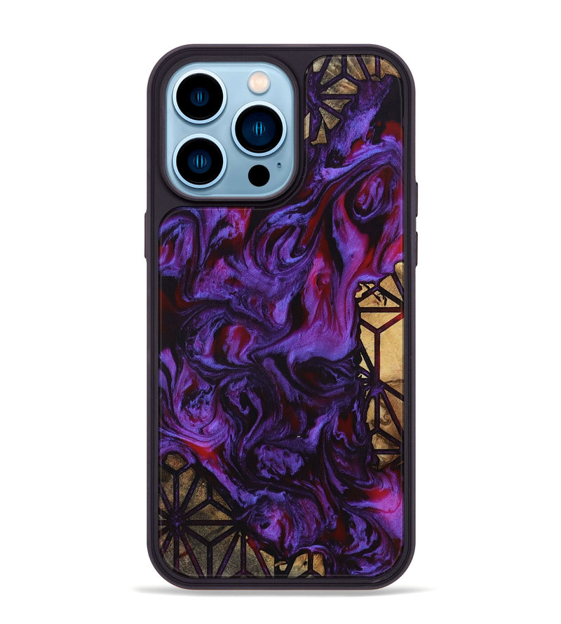 iPhone 14 Pro Max Wood Phone Case - Kelly (Pattern, 803987)