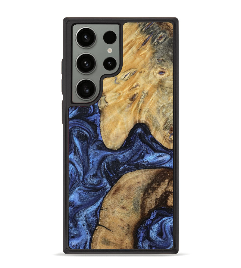 Galaxy S23 Ultra Wood Phone Case - Dannie (Blue, 804004)