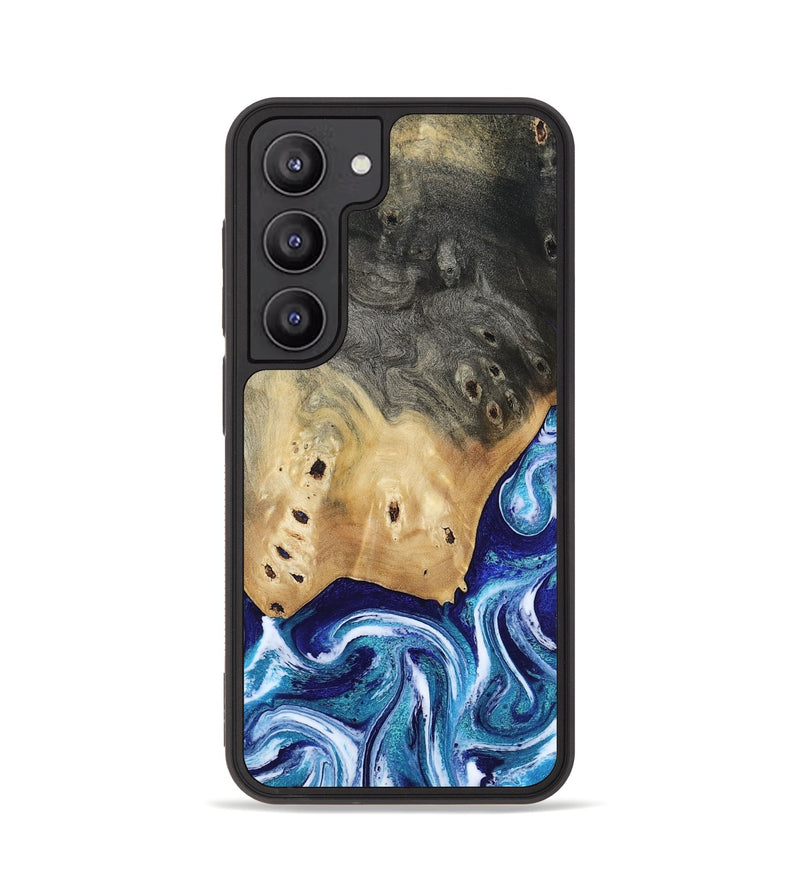 Galaxy S23 Wood Phone Case - Dayana (Blue, 804005)