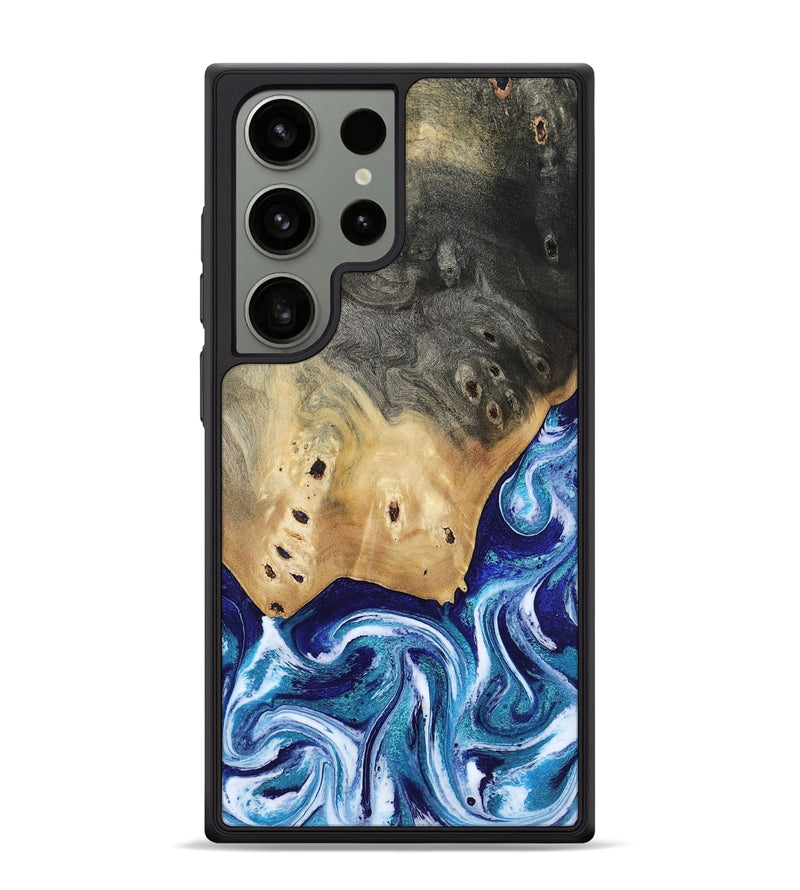 Galaxy S24 Ultra Wood Phone Case - Dayana (Blue, 804005)