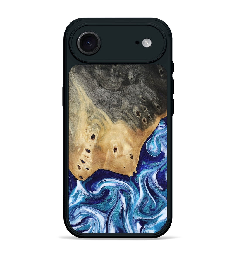 iPhone 17 Air Wood Phone Case - Dayana (Blue, 804005)