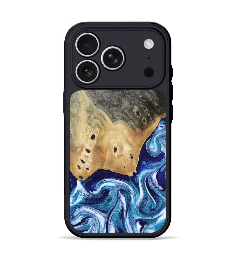 iPhone 17 Pro Wood Phone Case - Dayana (Blue, 804005)